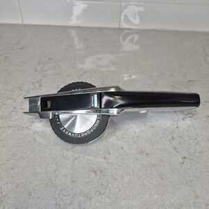 Dymo Label Maker Vintage 1550 Chrome Silver Black